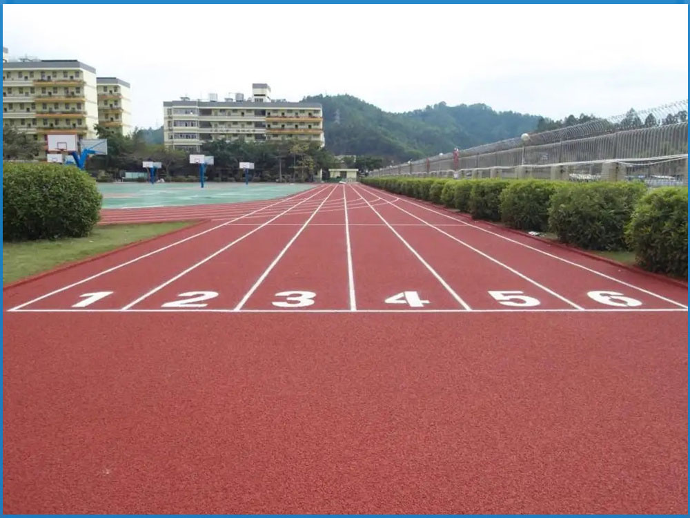 自結紋塑膠跑道